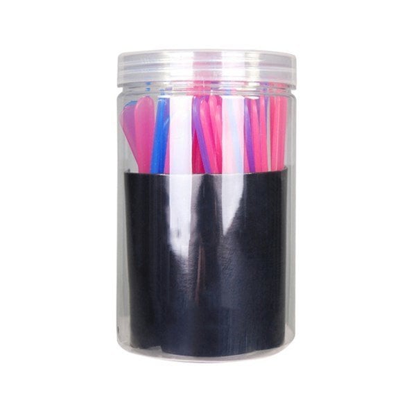 Vazelin Sürme Spatulası -  Karışık Renkli Plastik Dövme Spatulası 80 Adet
