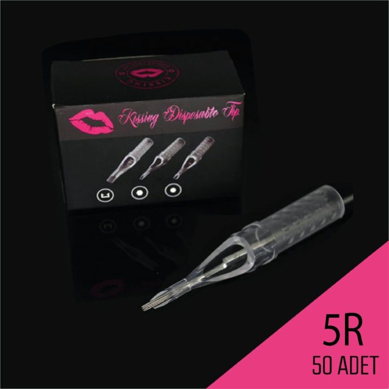5R Steril Uç Şeffaf Disposable 50 Adet (1 Kutu)