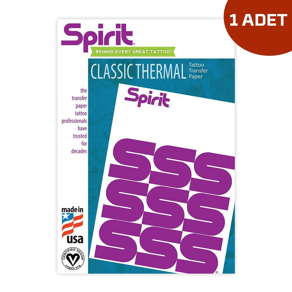 Spirit Classic Thermal Dövme Transfer Kağıdı - 8,5x11 (1 Adet)