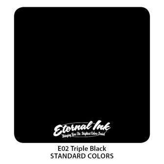 Triple Black - Eternal Ink Dövme Boyası - 1oz/30ml