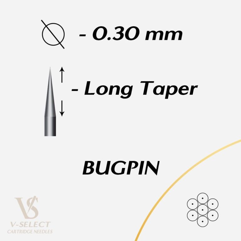 Ez V-Select 1011 RL Kartuş Dövme İğnesi -  Round Liner Long Taper Bugpin