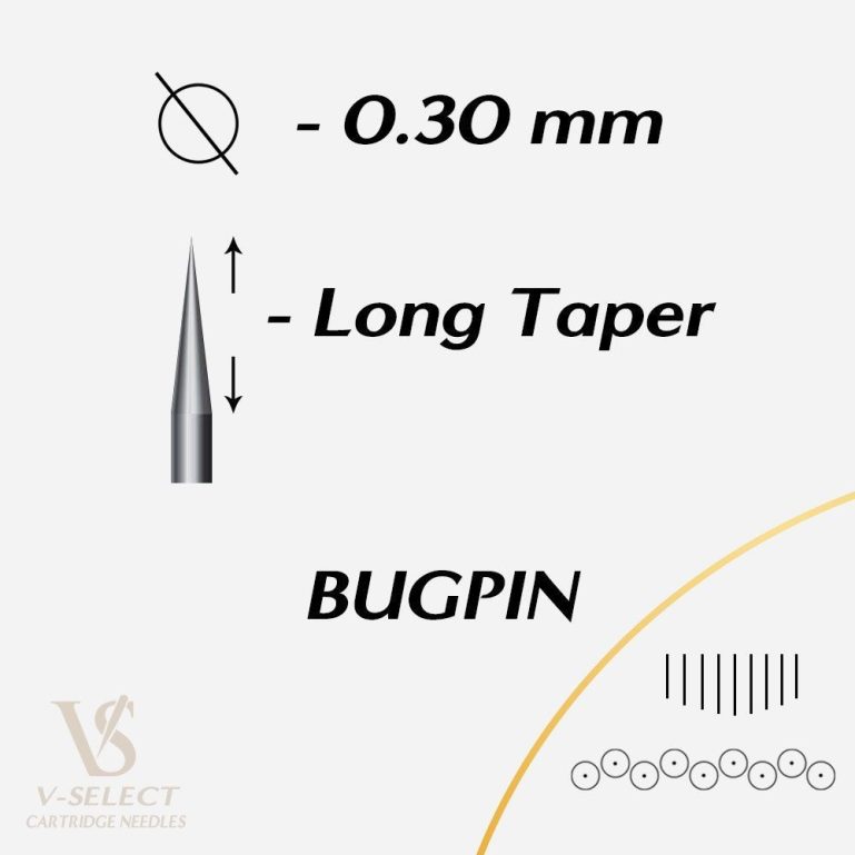 Ez V-Select 1015 M1C Kartuş Dövme İğnesi - Curved Magnum Long Taper Bugpin