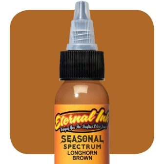 Chuckes  Seasonal Spectrum Longhorn Brown - Eternal Ink Dövme Boyası - 1oz/30ml