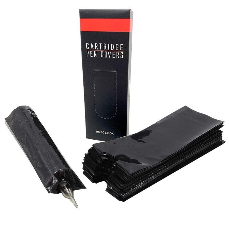 Pen Dövme Makinesi Koruyucu Poşeti - 50x150mm (100 Adet) Siyah
