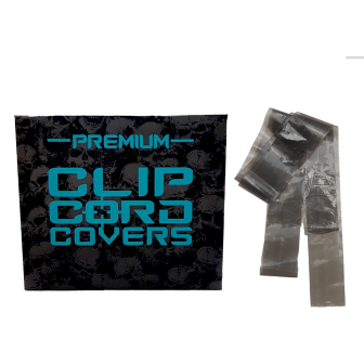 Clear Grey Clip Cord Covers (Premium Kablo Poşeti)