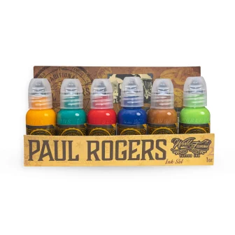 Paul Rogers Ink 6'lı Dövme Boyası Seti - World Famous Ink Dövme Boyası - 1oz/30ml
