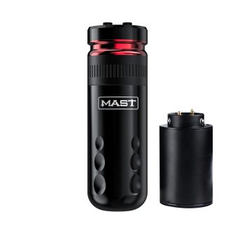 Mast Racer Kablosuz Tattoo Pen Machine Red Shortest Machine with 4.0MM Vuruşa Sahip - 2 Adet Pil ile Gelecektir.