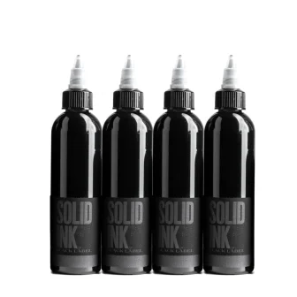 Solid Ink - Black Label 4 Bottle Grey Wash Set — 1oz/30ml