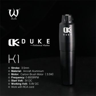 Duke K1 Kablolu Pen Dövme Makinesi - Black