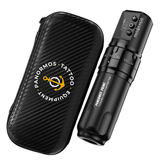 Panormos Prime 10. Yıl Özel Seri Kablosuz Dövme Makinesi - 2 Adet Pil + Panormos Logo'lu Çanta - Black